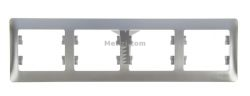 Картинка Рамка Glossa четырехпостовая горизонтальная алюминий арт. GSL000304 купить 