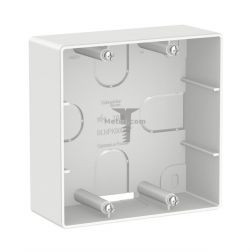 Картинка коробка подъемная для силовых розеток белая для открытой установки, 1 пост, белый арт. BLNPK000021 купить 