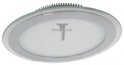 Картинка светильник светодиодный точечный DeFran FT910 6Вт 4000K круглый сатин-никель светильник "De Fran" 6W, круглый, стекло, сатин-никель, встраиваемый в потолок, IP44, световой поток 510Lm, 4000K, артикул FT910 LED SN купить 
