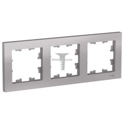 Картинка Рамка AtlasDesign трехпостовая алюминий арт. ATN000303 купить 