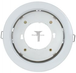 Картинка светильник точечный IEK GX70 неповоротный круг белый круг, неповоротный, цоколь GX70, 18x100 мм, 220В, арт. LUVB0-GX70-1-K01 купить 