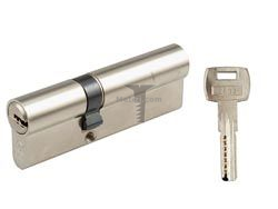 Картинка Цилиндр латунный для замка ключ/ключ 90мм (35+55) BASI (Германия) цвет: хром  купить 